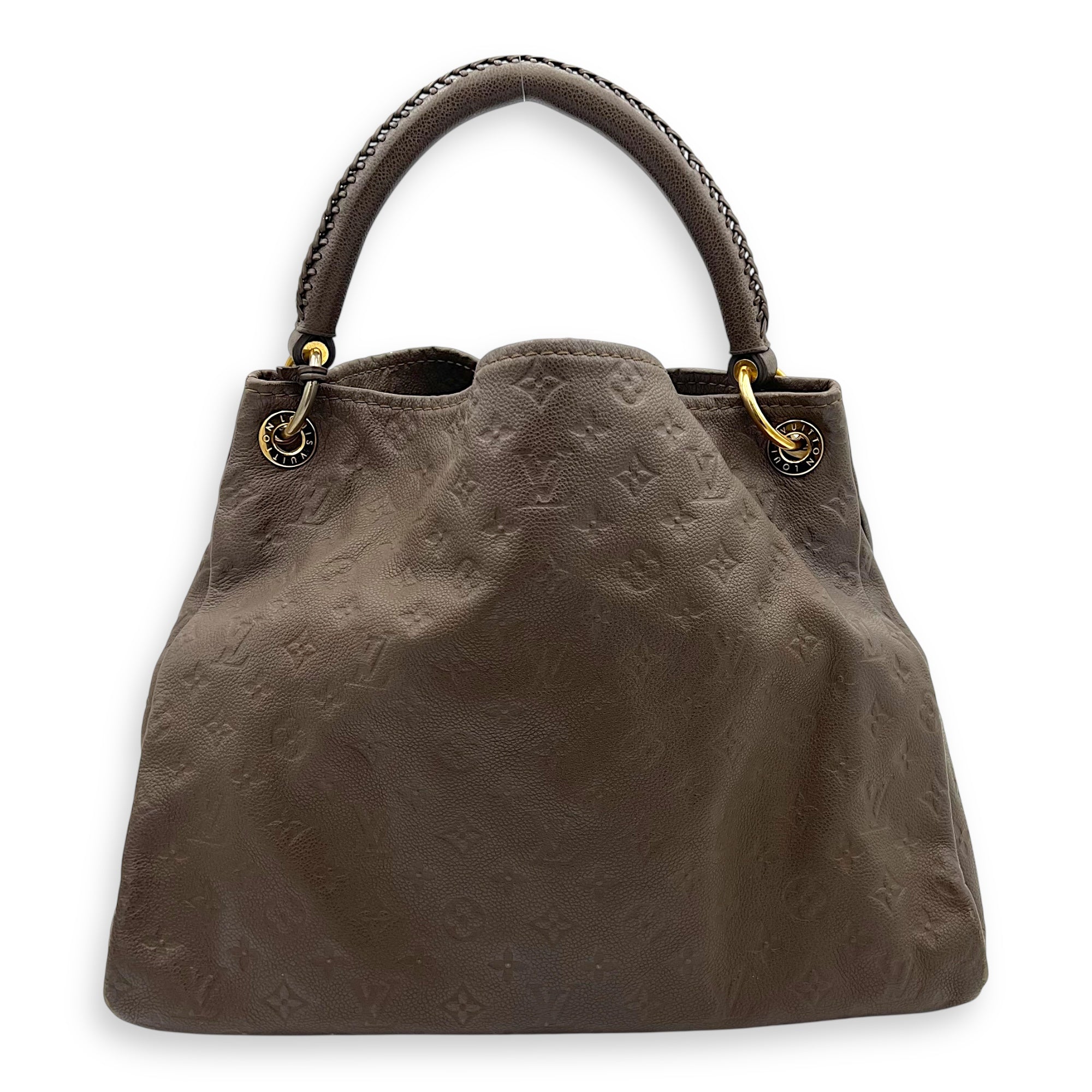 Artsy Shoulder Bag Brown in Empreinte Leather, Gold hardware - Image 3