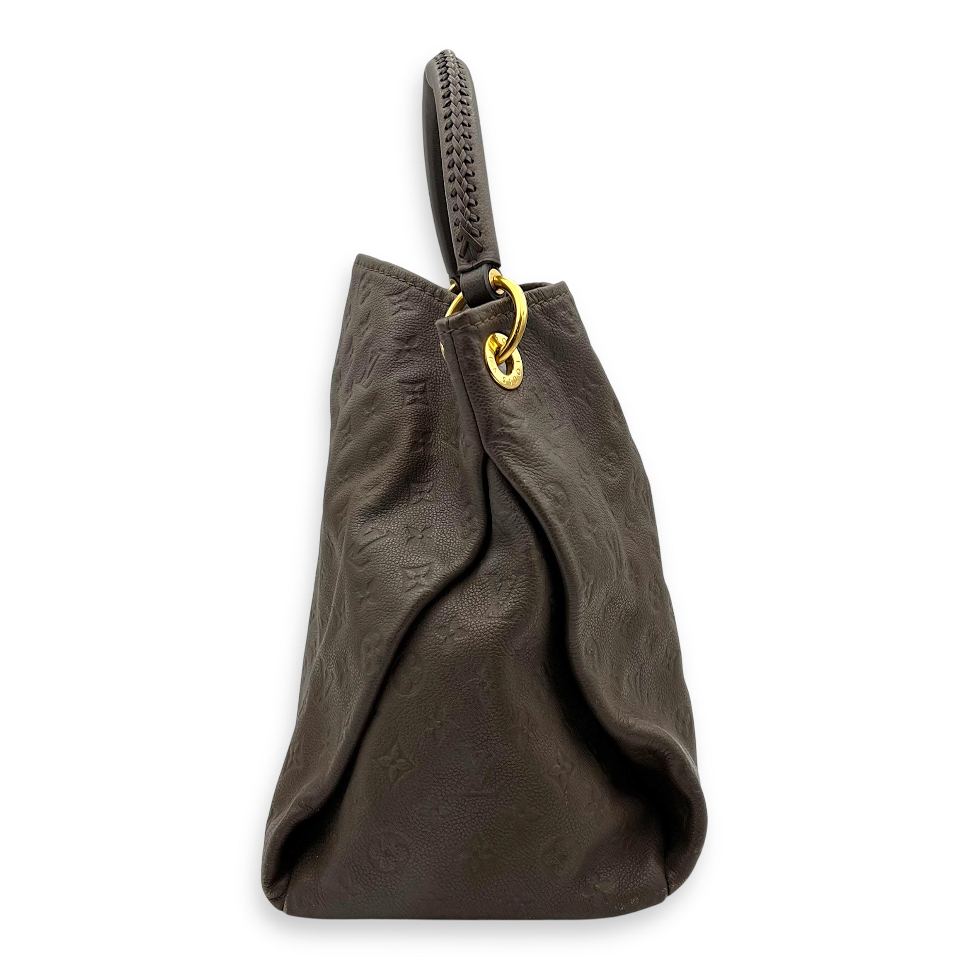 Artsy Shoulder Bag Brown in Empreinte Leather, Gold hardware - Image 5