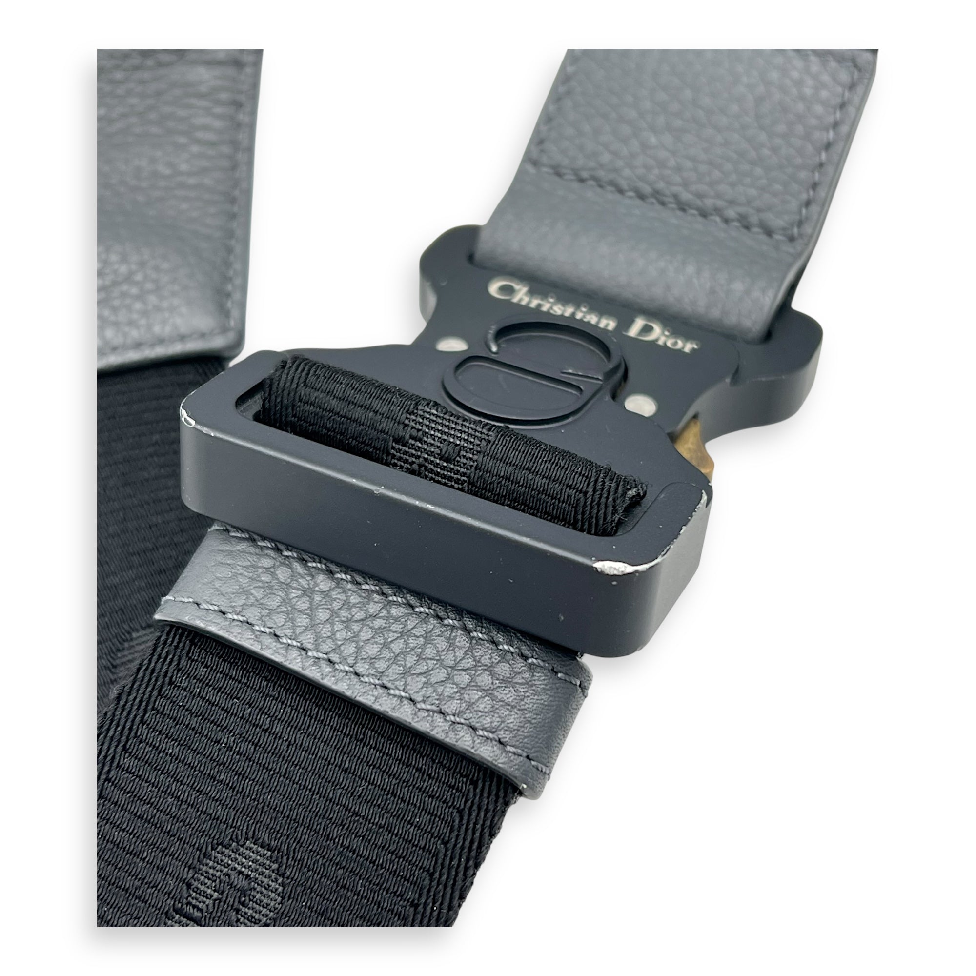 Saddle Crossbody Bag Black in Calfskin, Silver hardware - Image 11