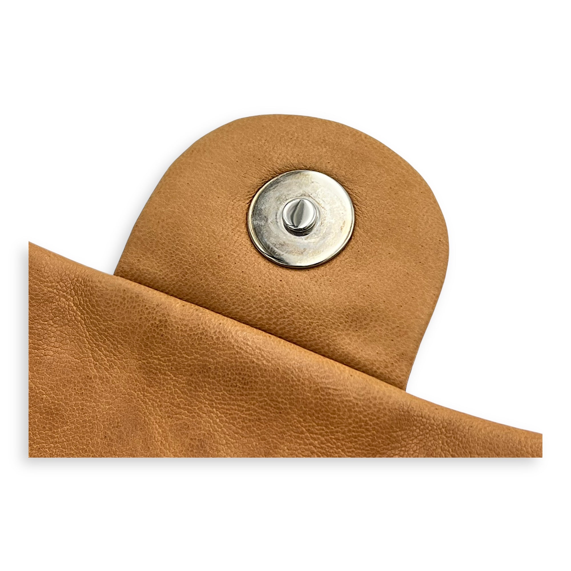 Chain Around Shoulder Bag Brown in Calfskin, Silver hardware - Image 12