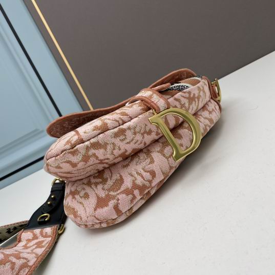 Saddle Bag Metallic Pink Dior Brocart Embroidery - Image 4