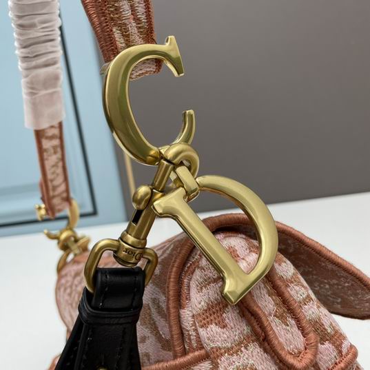 Saddle Bag Metallic Pink Dior Brocart Embroidery - Image 5