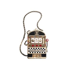 Slot Machine Minaudiere Black, Gold, White & Red - CB025