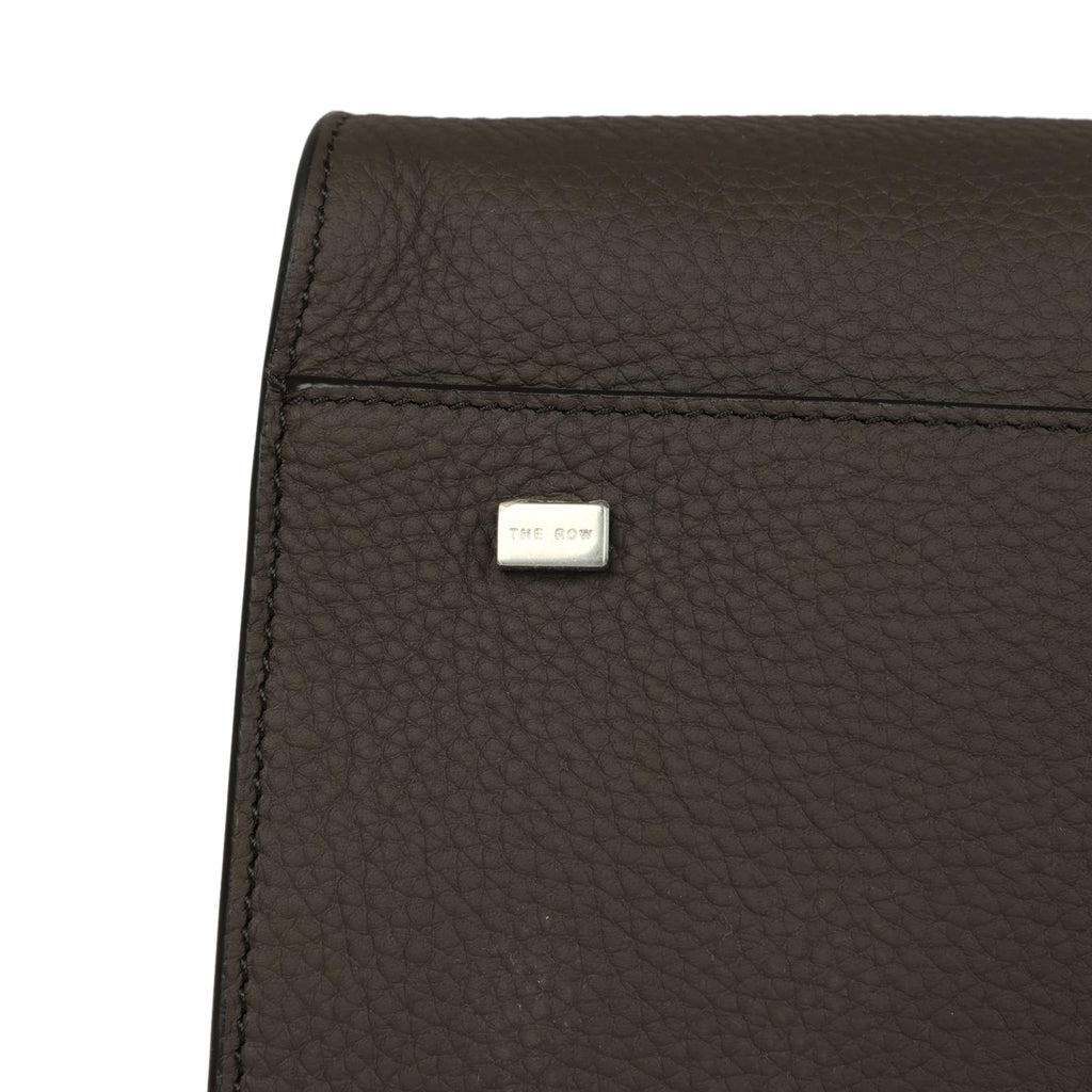 The Row Soft Margaux 15 Bag Mid Grey Calfskin Silver Hardware - Image 9