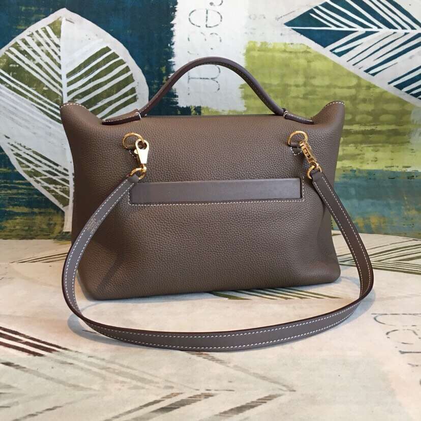 Hermes 24/24 29 Bag In Taupe Clemence Calfskin - Image 3