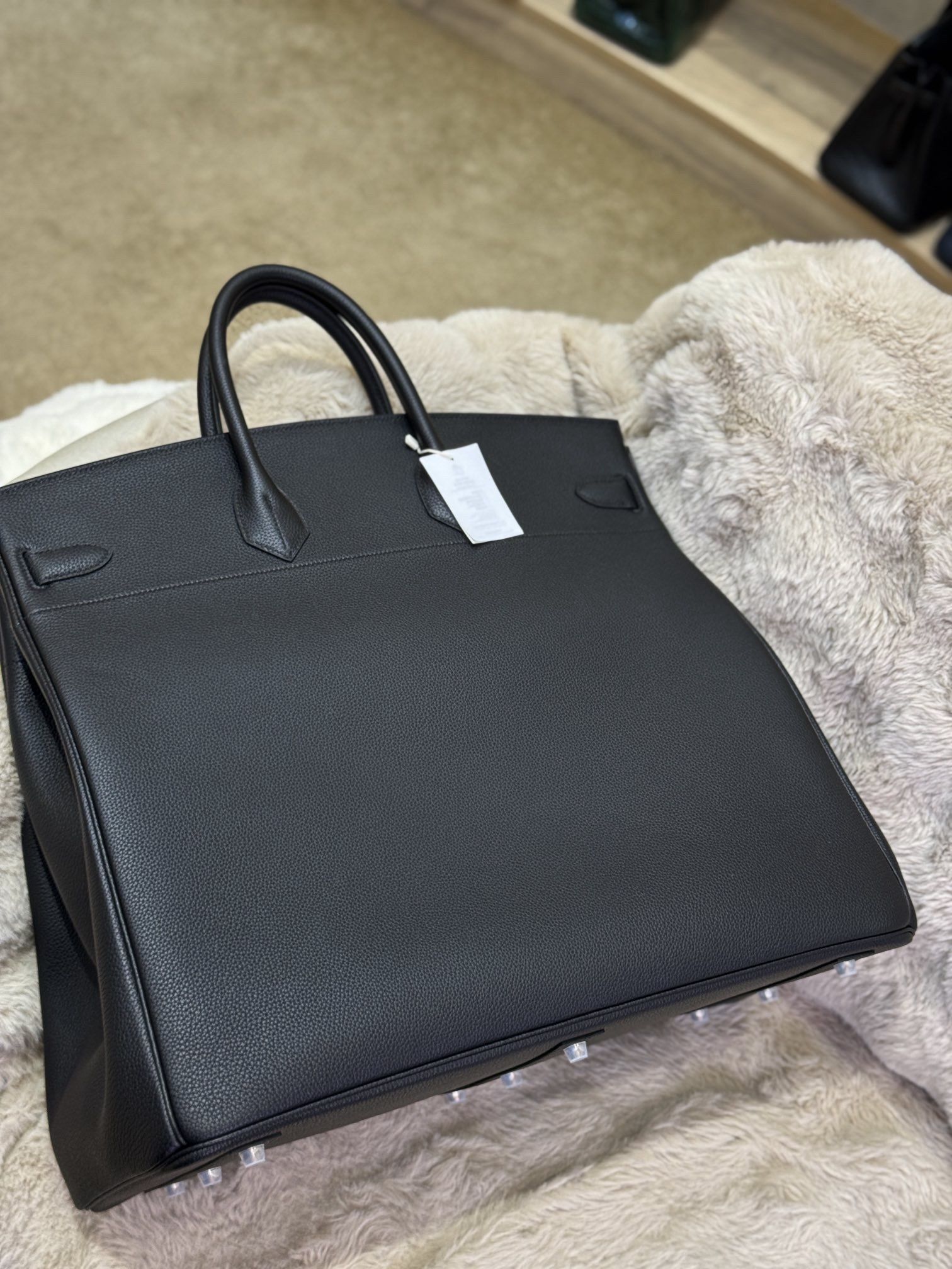 Hermes Birkin HAC 50 Multipockets Bag in Black Clemence Leather - Image 7