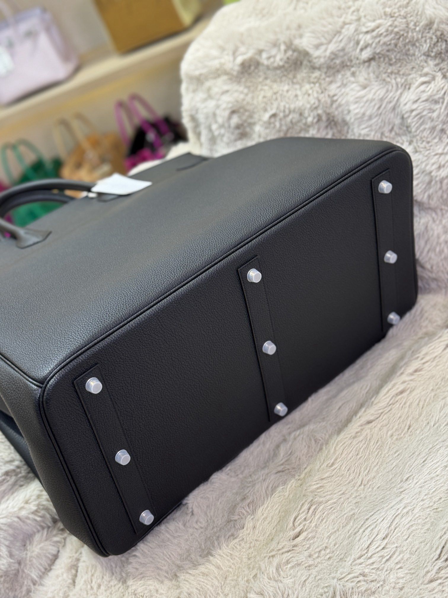 Hermes Birkin HAC 50 Multipockets Bag in Black Clemence Leather - Image 8