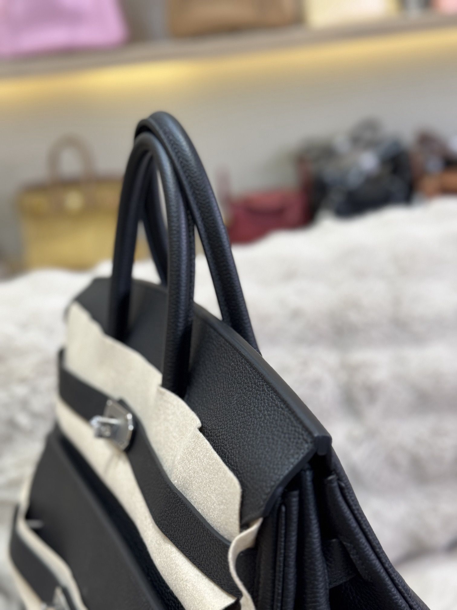 Hermes Birkin HAC 50 Multipockets Bag in Black Clemence Leather - Image 9