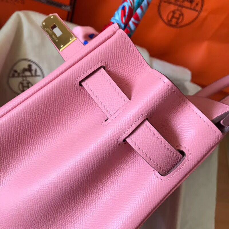 Hermes Birkin 30 Handmade Bag In Pink Epsom Leather - Image 5