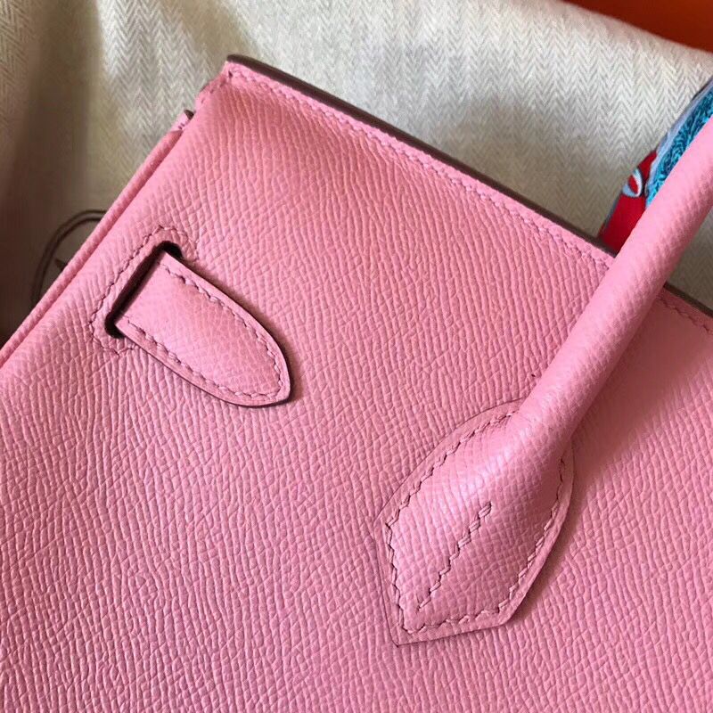 Hermes Birkin 30 Handmade Bag In Pink Epsom Leather - Image 6
