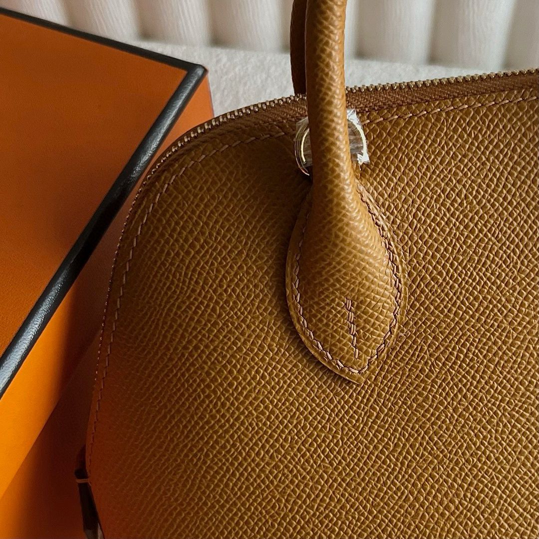 Hermes Bolide 1923 Mini Handmade Bag in Sesame Epsom Calfskin - Image 3