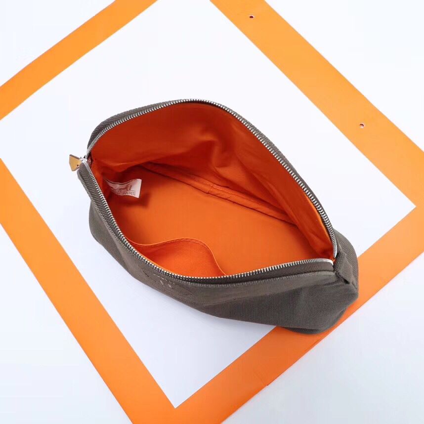 Hermes Medium Bolide Travel Case In Taupe Cotton - Image 7