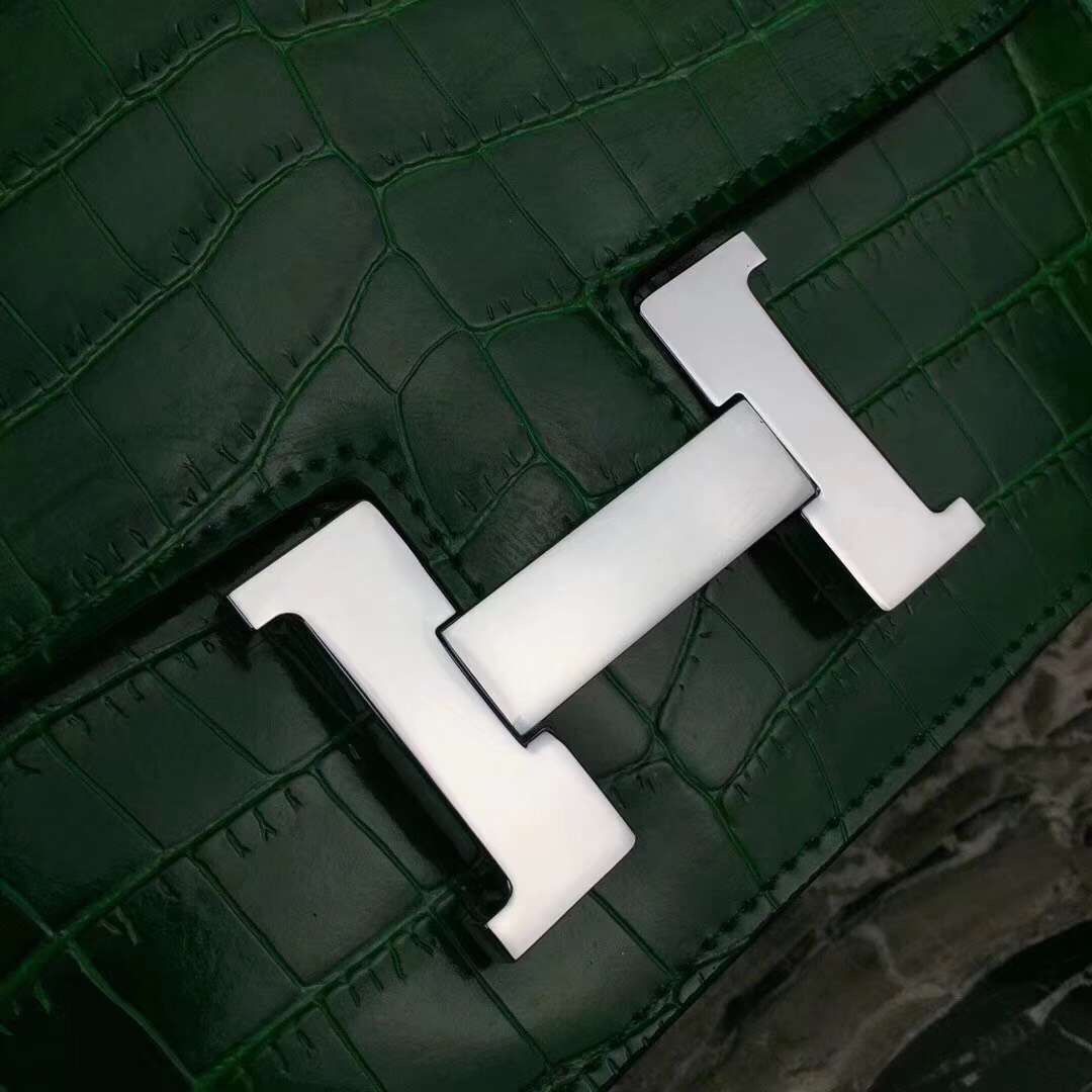 Hermes Bamboo Constance MM 24cm Crocodile Bag - Image 5