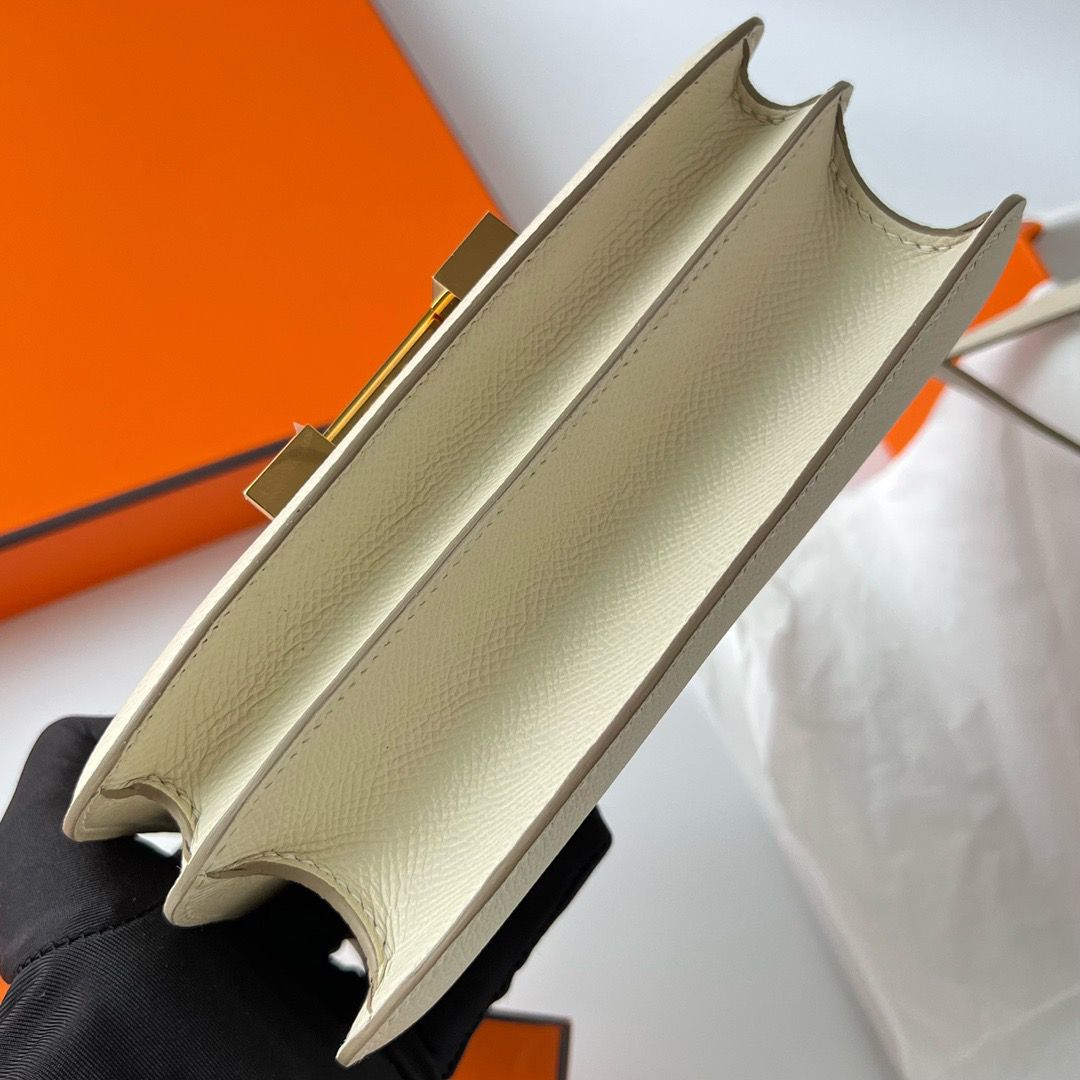 Hermes Constance 1-18 Mirror Bag In Nata Epsom Calfskin - Image 6