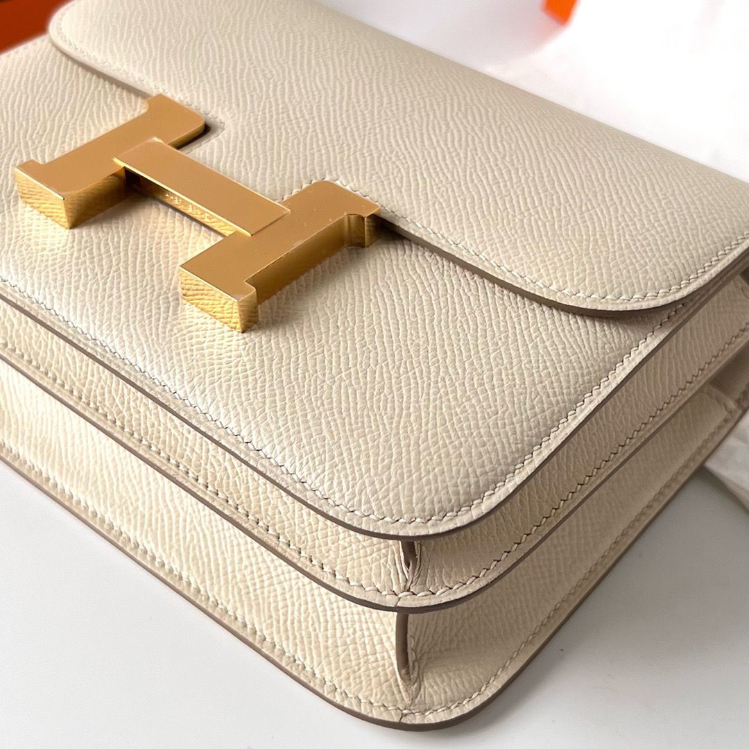 Hermes Constance 1-18 Mirror Bag In Nata Epsom Calfskin - Image 8