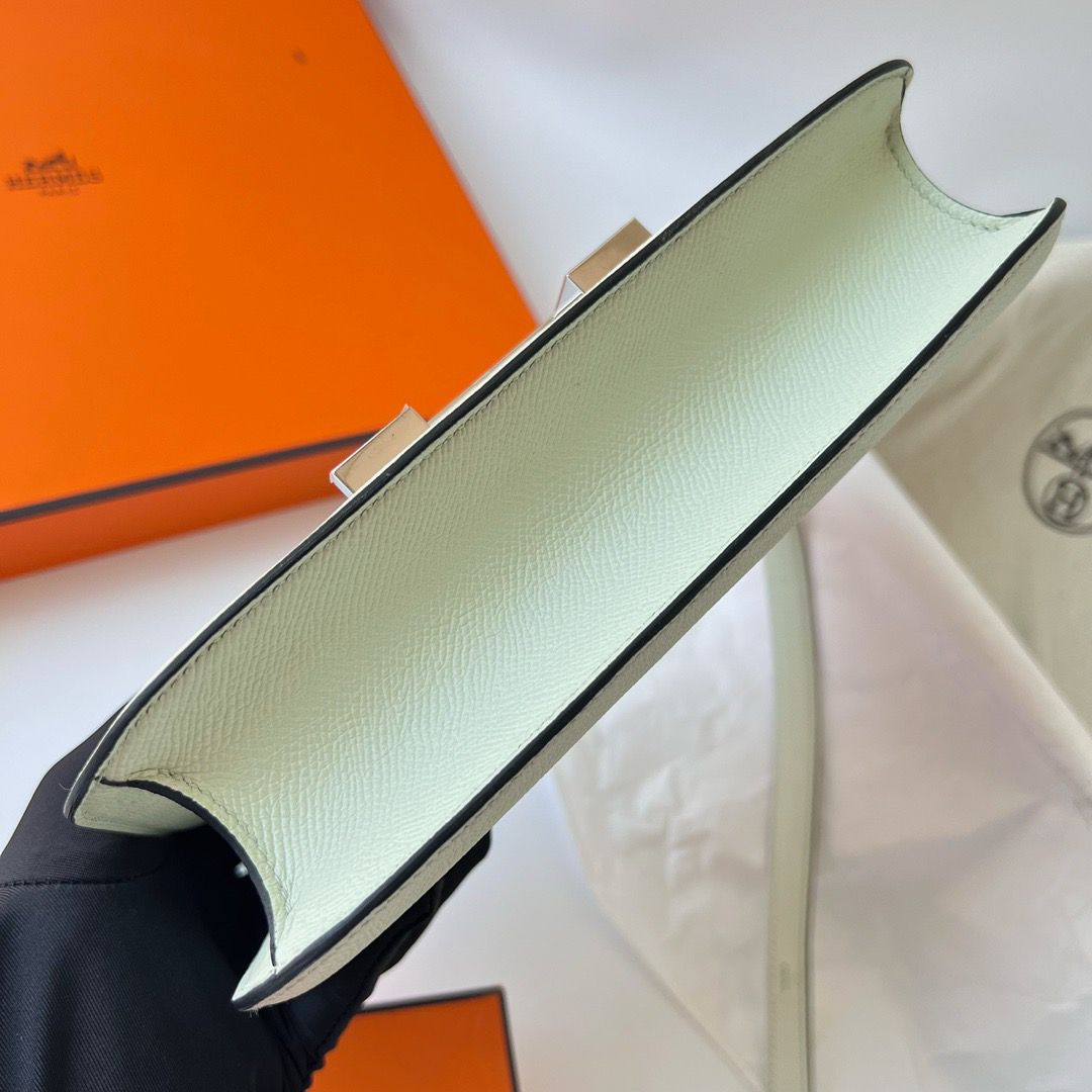 Hermes Constance 1-24 Mirror Bag In Vert Fizz Epsom Calfskin - Image 8