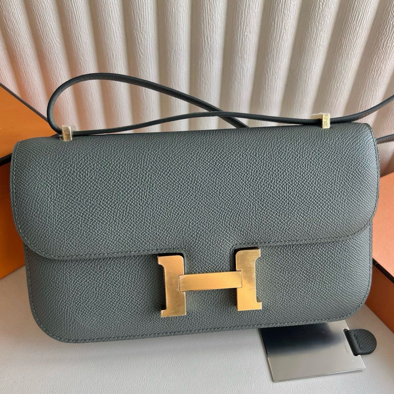 Hermes Constance Elan 23 Handmade Bag in Vert Amanda Epsom Calfskin