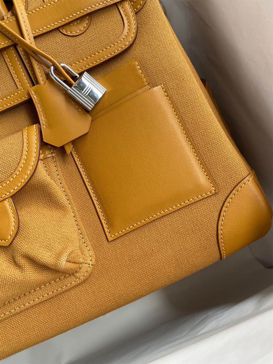 Hermes Cargo Birkin 35cm Limited-edition Bag In Sesame Canvas - Image 5