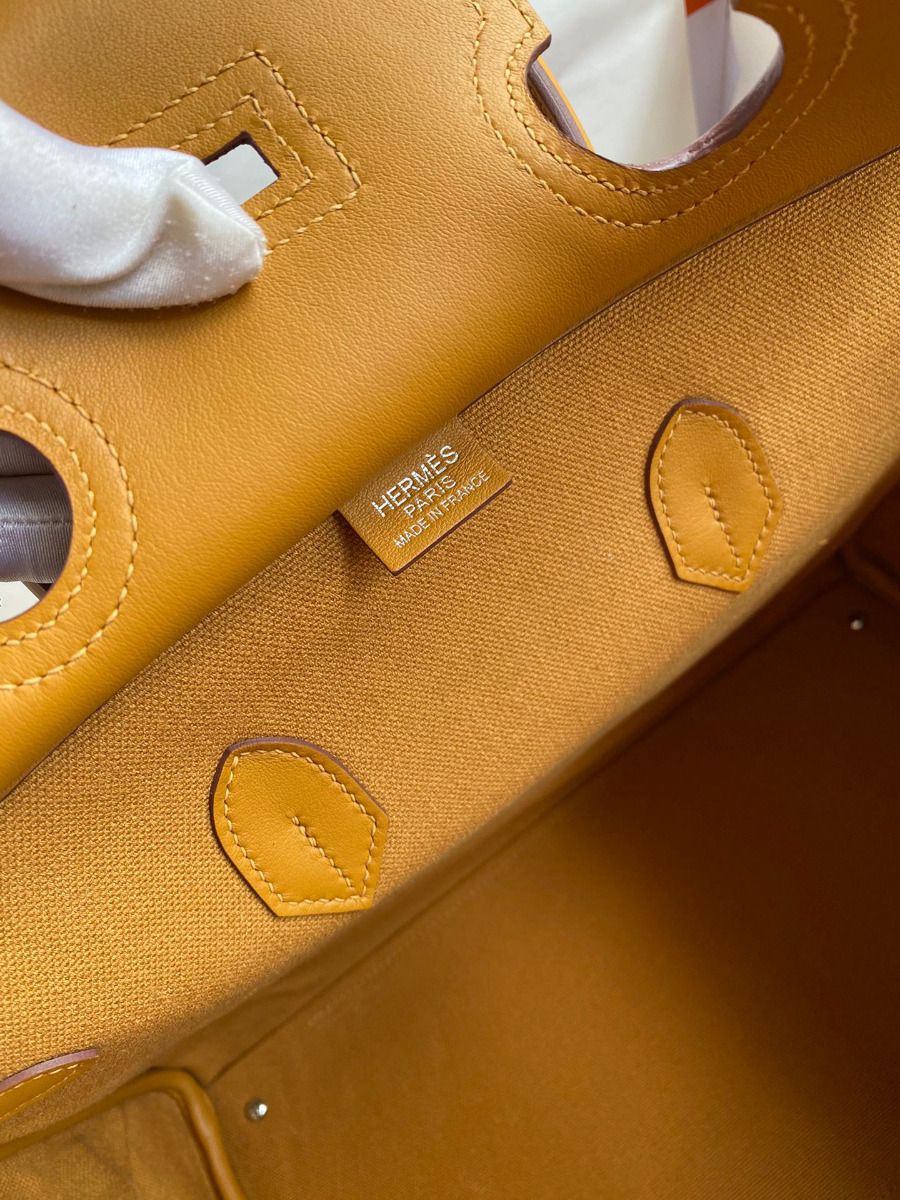 Hermes Cargo Birkin 35cm Limited-edition Bag In Sesame Canvas - Image 10