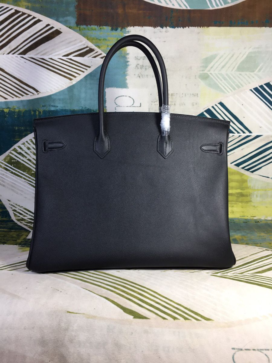 Hermes Birkin 40 Handmade Bag In Black Epsom Leather - Image 3