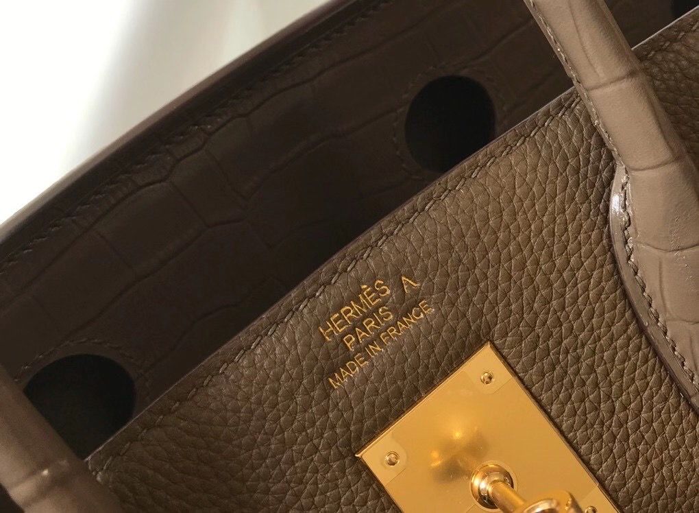 Hermes Touch Birkin 30cm Limited Edition Taupe Bag - Image 9