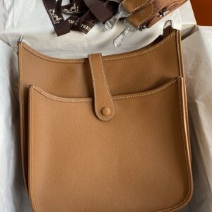 Hermes Evelyne III PM 29 Handmade Bag in Gold Epsom Calfskin