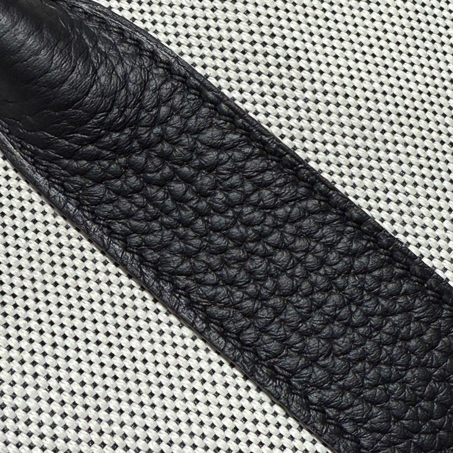 Hermes Neo Garden Party 23 Bag in Canvas and Black Negonda Calfskin - Image 10