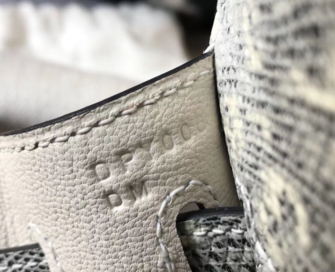 Hermes Kelly 25cm Handmade Bag In Ombre Embossed Natural Lizard - Image 8