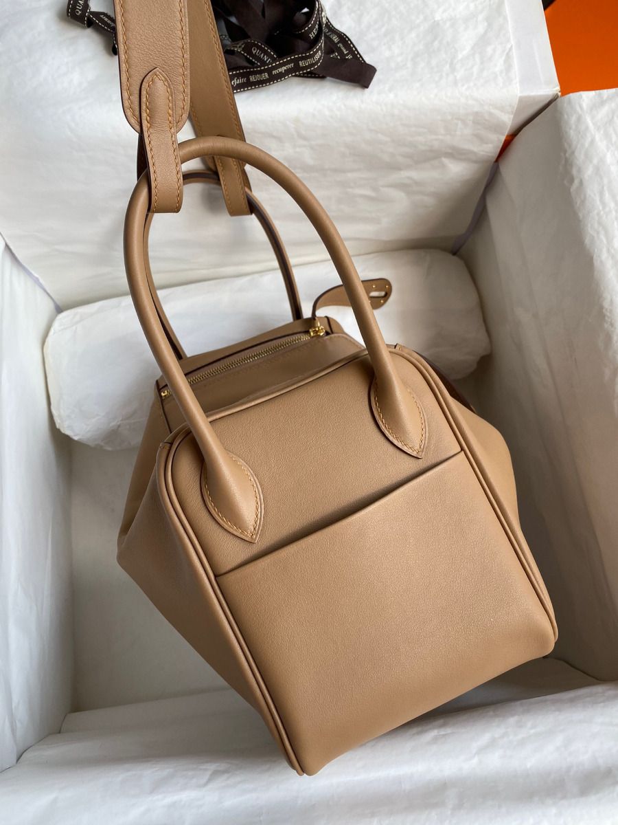 Hermes Lindy 26 Handmade Bag In Chai Swift Calfskin - Image 3