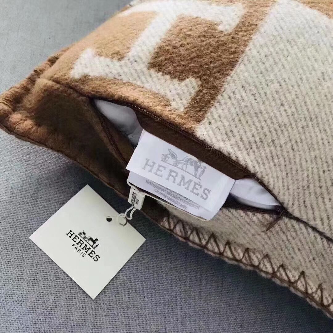 Hermes Camel Small Avalon Pillow - Image 5