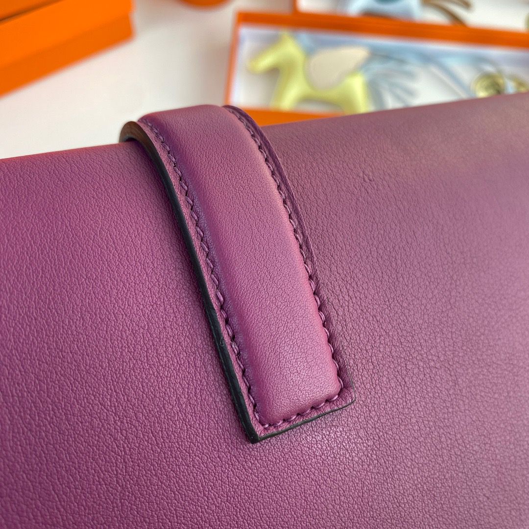 Hermes Jige Elan 29 Clutch Bag In Anemone Swift Calfskin - Image 4