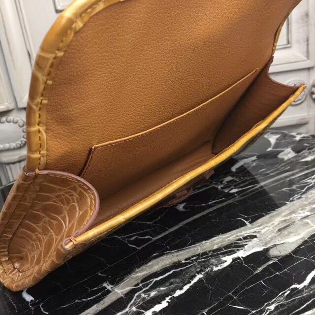 Hermes Jige Elan 29 Clutch In Camarel Crocodile Leather - Image 9