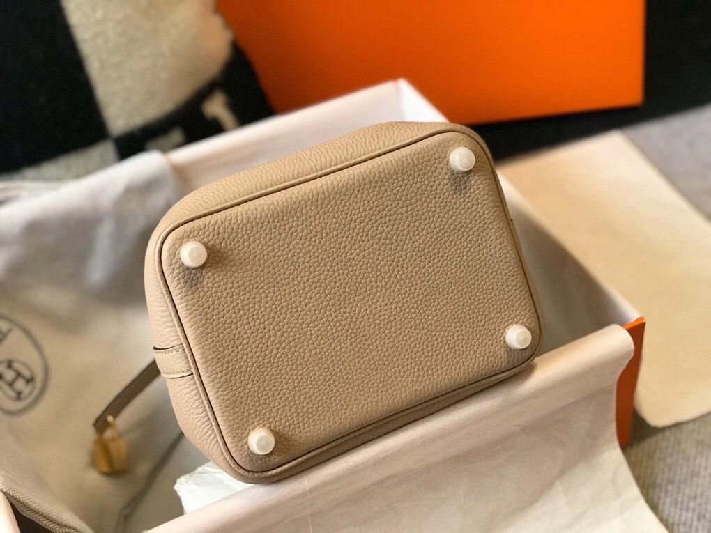 Hermes Picotin Lock 18 Bag In Trench Clemence Leather - Image 3