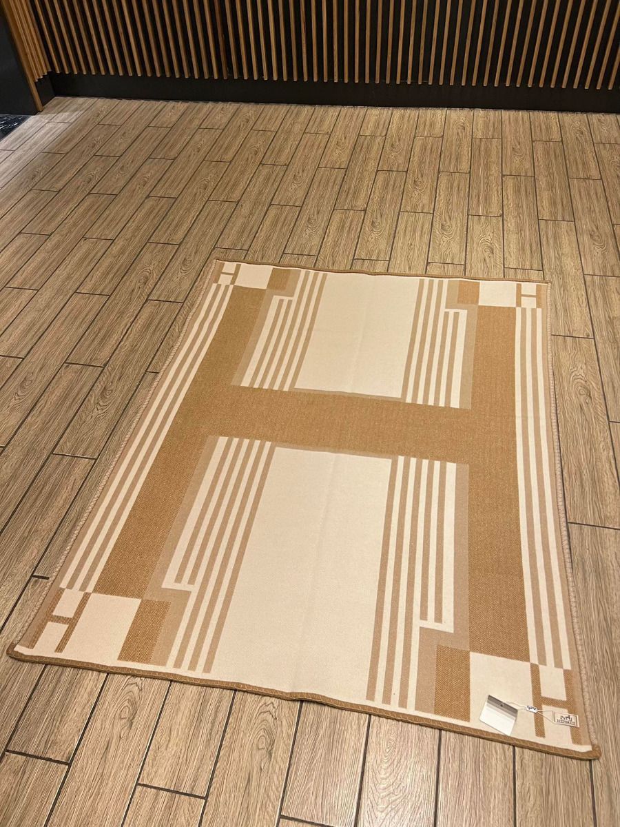 Hermes Ithaque Blanket in Beige Wool and Cashmere - Image 9