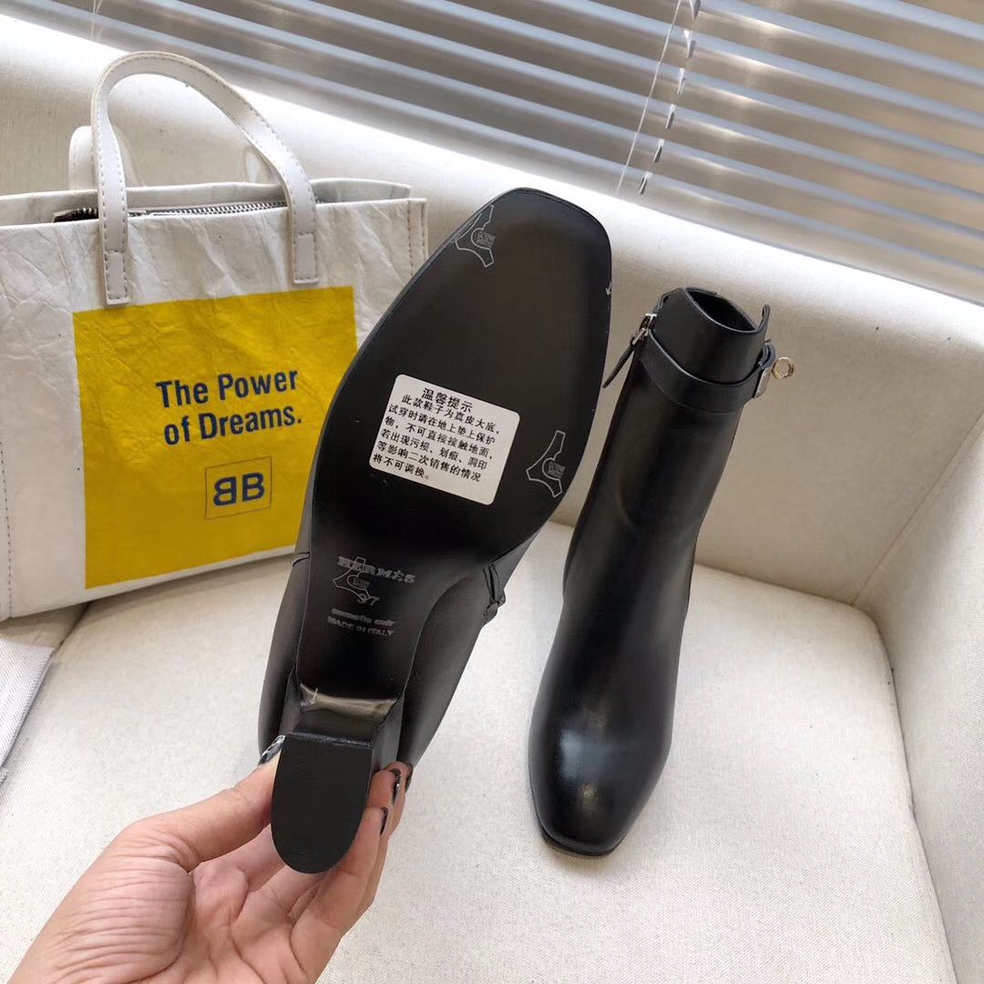 Hermes Noir Joueuse Ankle Boots - Image 9