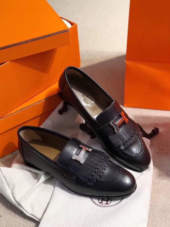 Hermes Royal Loafers In Black Calfksin - Image 3