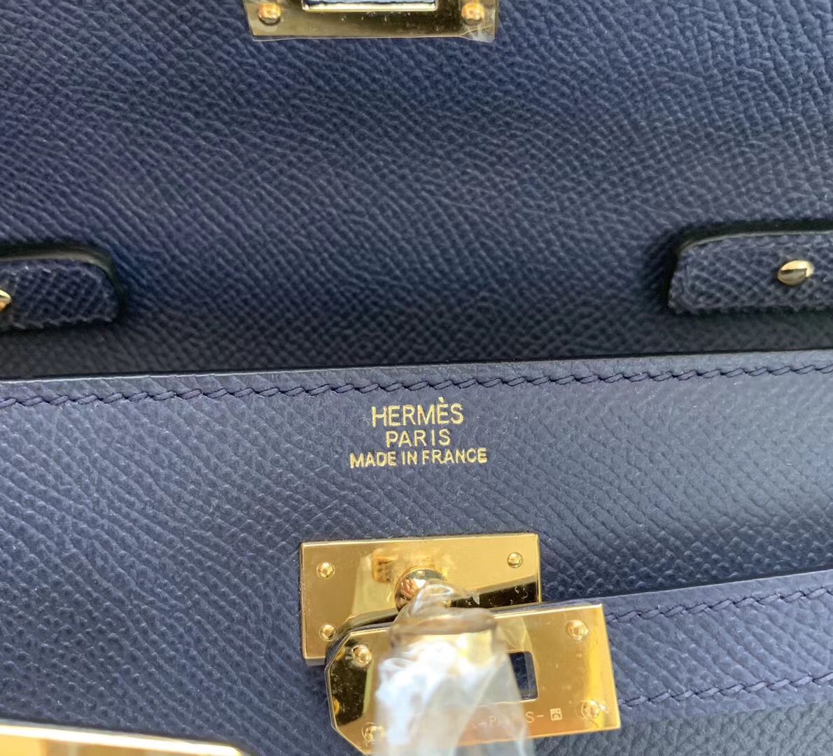 Hermes Kelly Classique To Go Wallet In Dark Blue Epsom Calfskin - Image 5