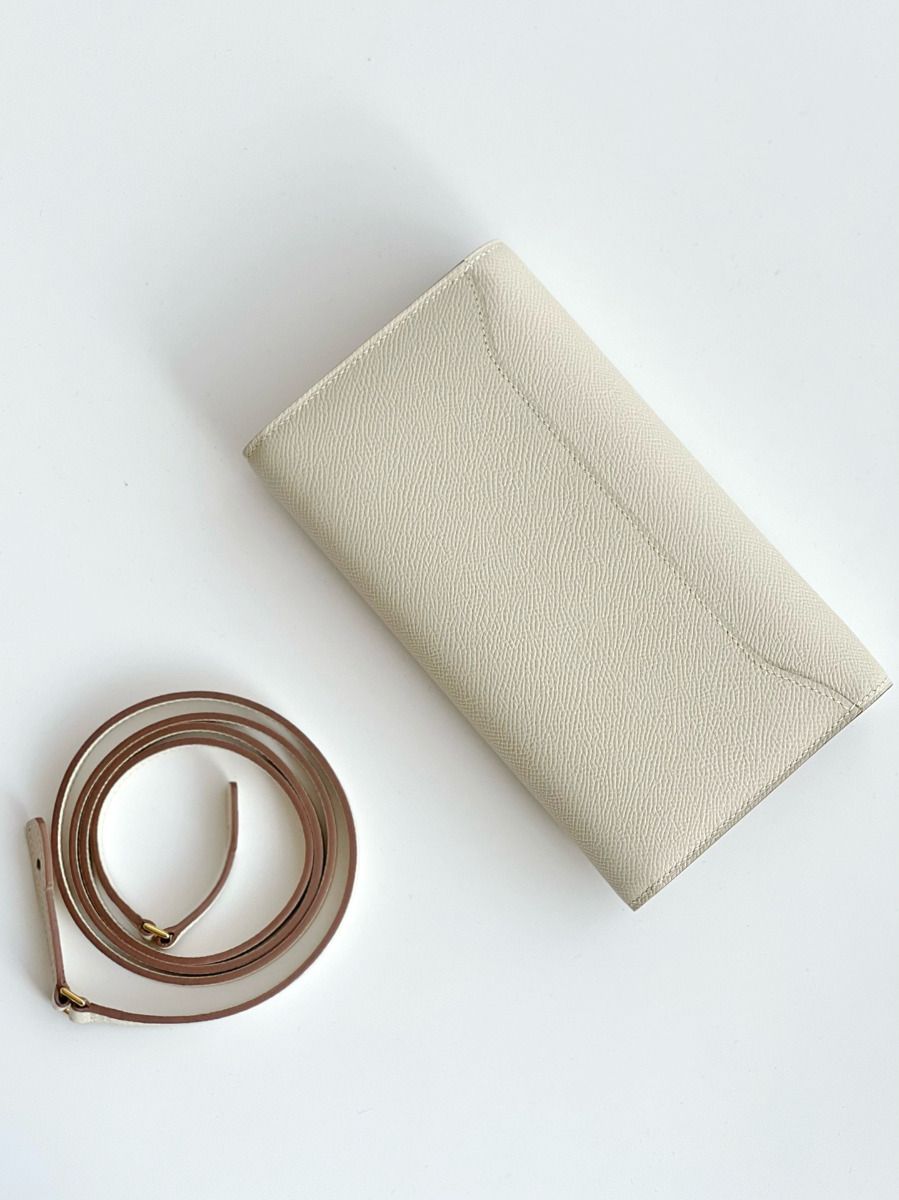 Hermes Constance To Go Wallet in Craie Epsom Calfskin - Image 9