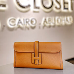 Hermes Camel Jige Elan 29 Clutch