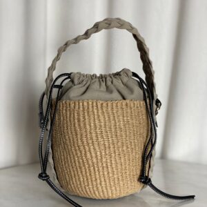 Chloe Bicolor Woody Basket Small Bag