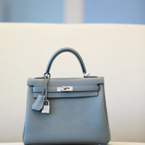 Kelly 25 Togo Vert Amande(63) Palladium Hardware