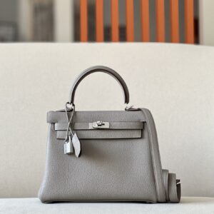 Kelly 25 Togo Gris Asphalte (M8) Palladium Hardware