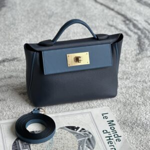 2424 Mini 21 Evercolor And Swift Blue Nuit (2Z) And Navy(7U)Gold Hardware