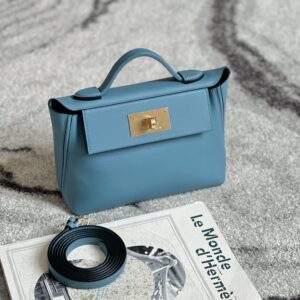 2424 Mini 21 Evercolor And Swift New Bleu Jean (D2) Gold Hardware