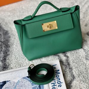 2424 Mini 21 Evercolor And Swift Vert Verone (U1) Gold Hardware